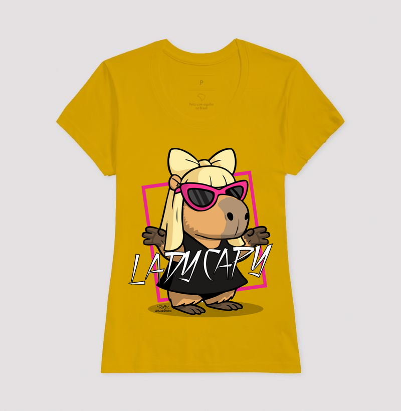 Camiseta Capivara Lady Capy - Imagem 15