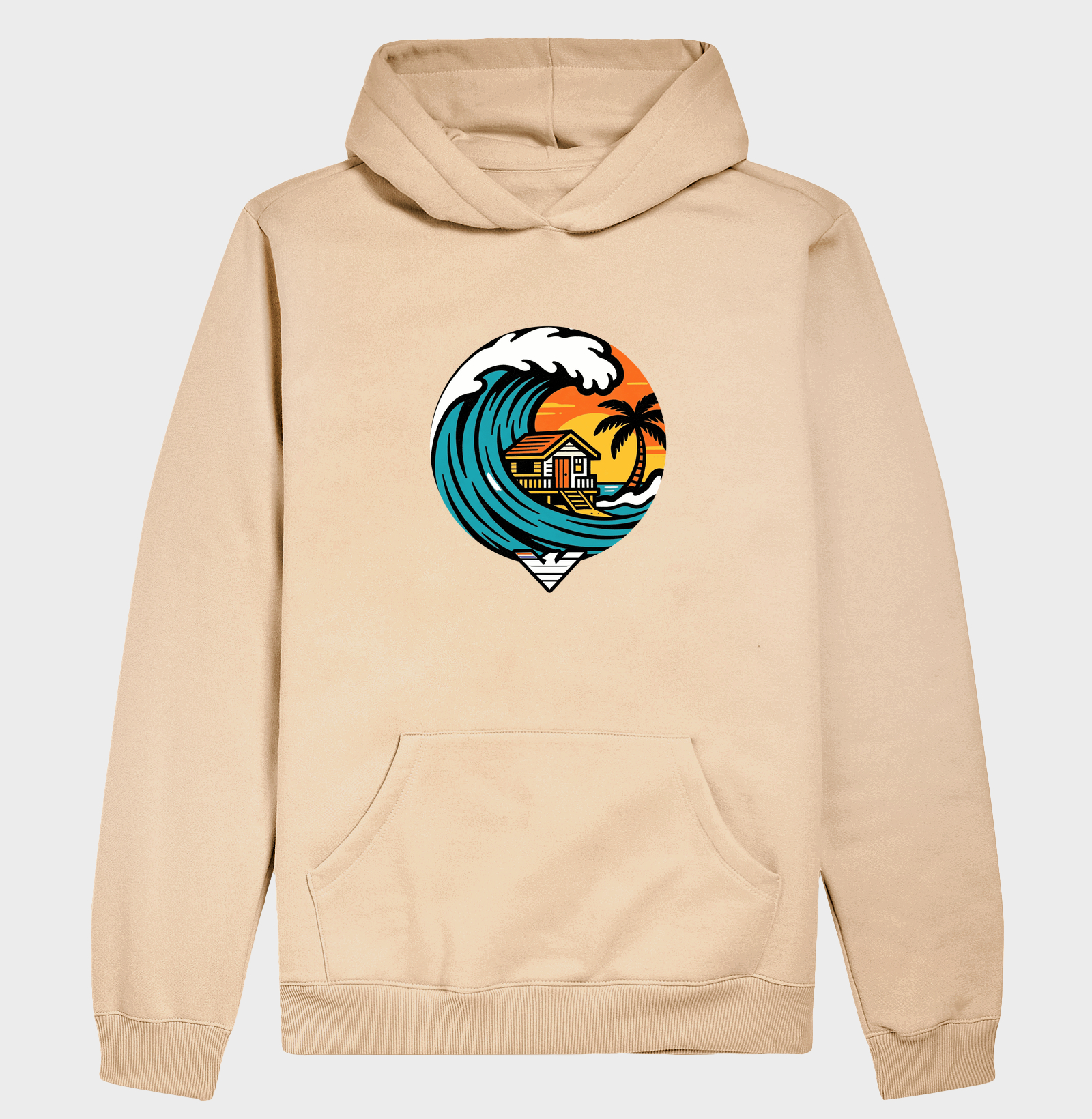 Paraíso no mar - estampa exclusiva.  Sente a brisa, ouça o som das ondas e leve a vibe do paraíso pra onde você for! Mais que uma camiseta - é levar o paraíso com você todo dia. - Imagem 5