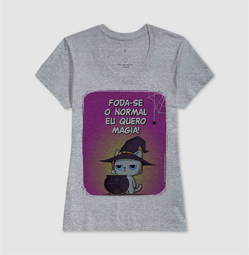 Camiseta Gato Sincero Magia - Imagem 9
