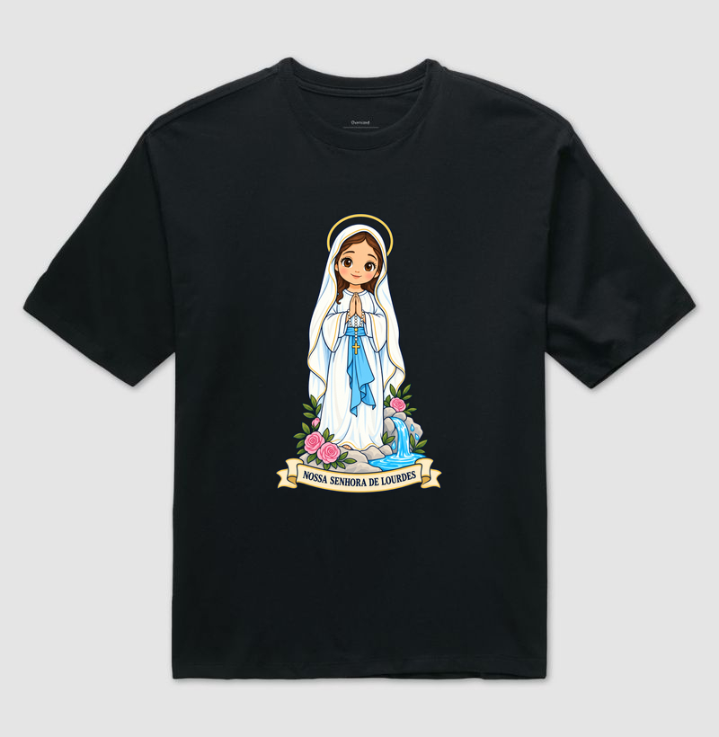 Nossa Senhora de Lourdes estilo chibi - Imagem 2