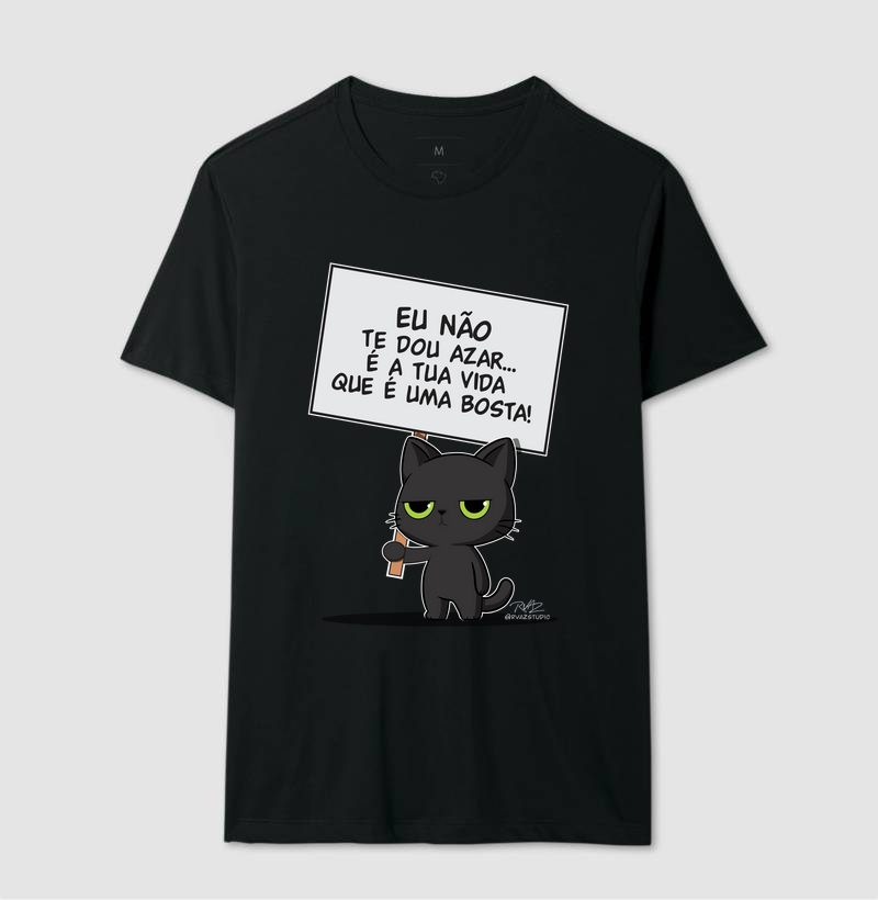 Camiseta Gato Sincero Azar - Imagem 2