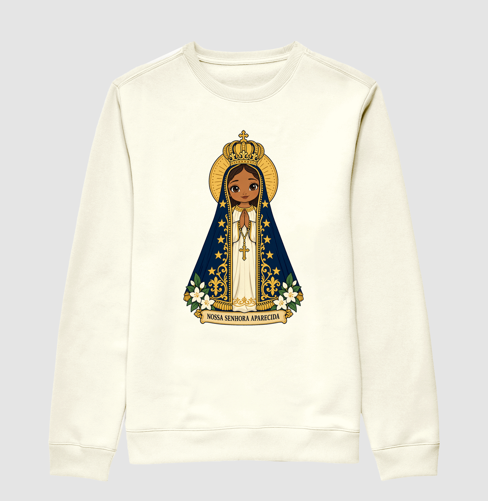 Nossa Senhora Aparecida estilo chibi - Imagem 2