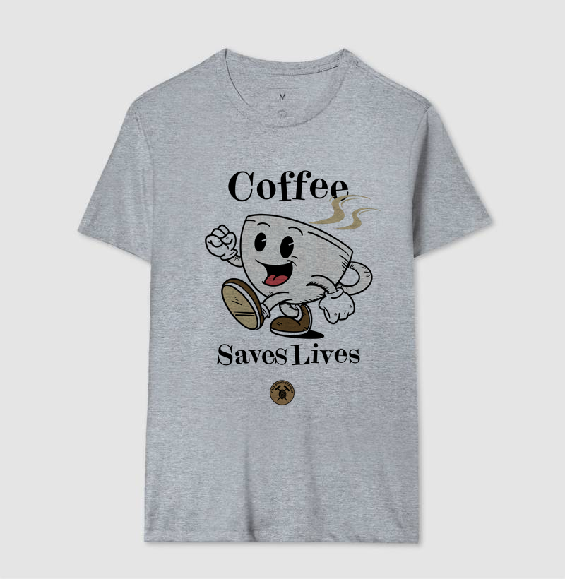 Camisa Café Coffee saves lives  - Imagem 8