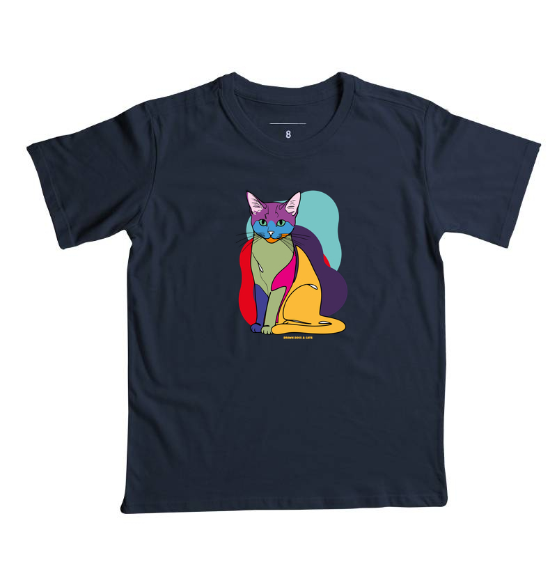 Gato e fundo coloridos - Imagem 3