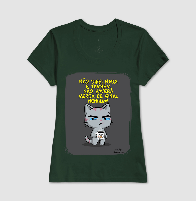 Camiseta Gato Sincero Sinal Nenhum - Imagem 13