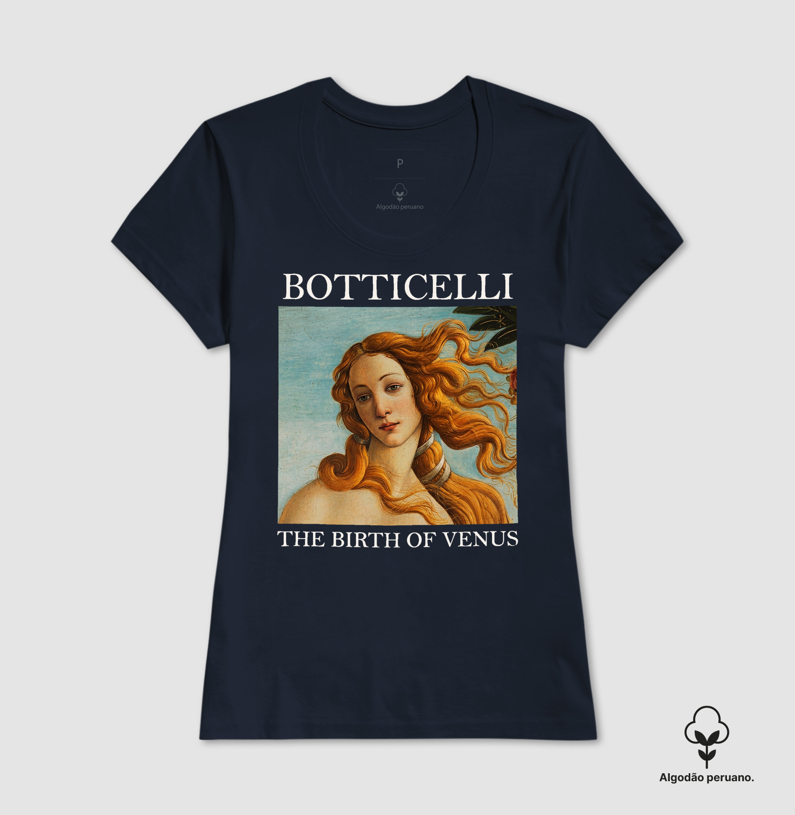Camiseta Sandro Botticelli – O Nascimento de Vênus (The Birth of Venus) | Algodão Premium  - Imagem 3