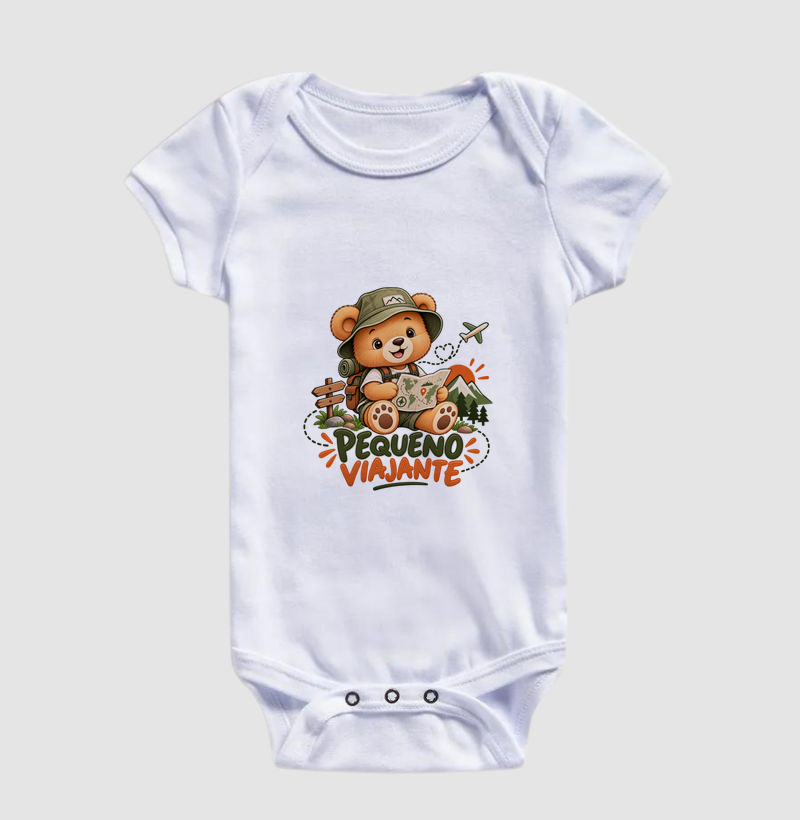 Body Infantil  | Pequeno Viajante -  Menino  - Imagem 5