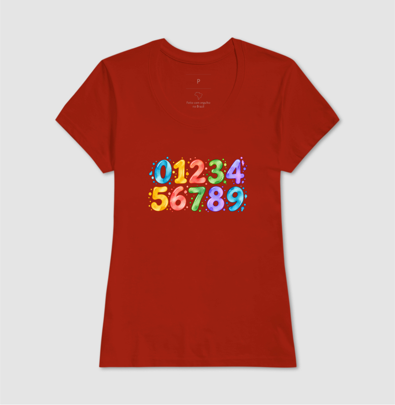 Camiseta Números em Cores - Imagem 14