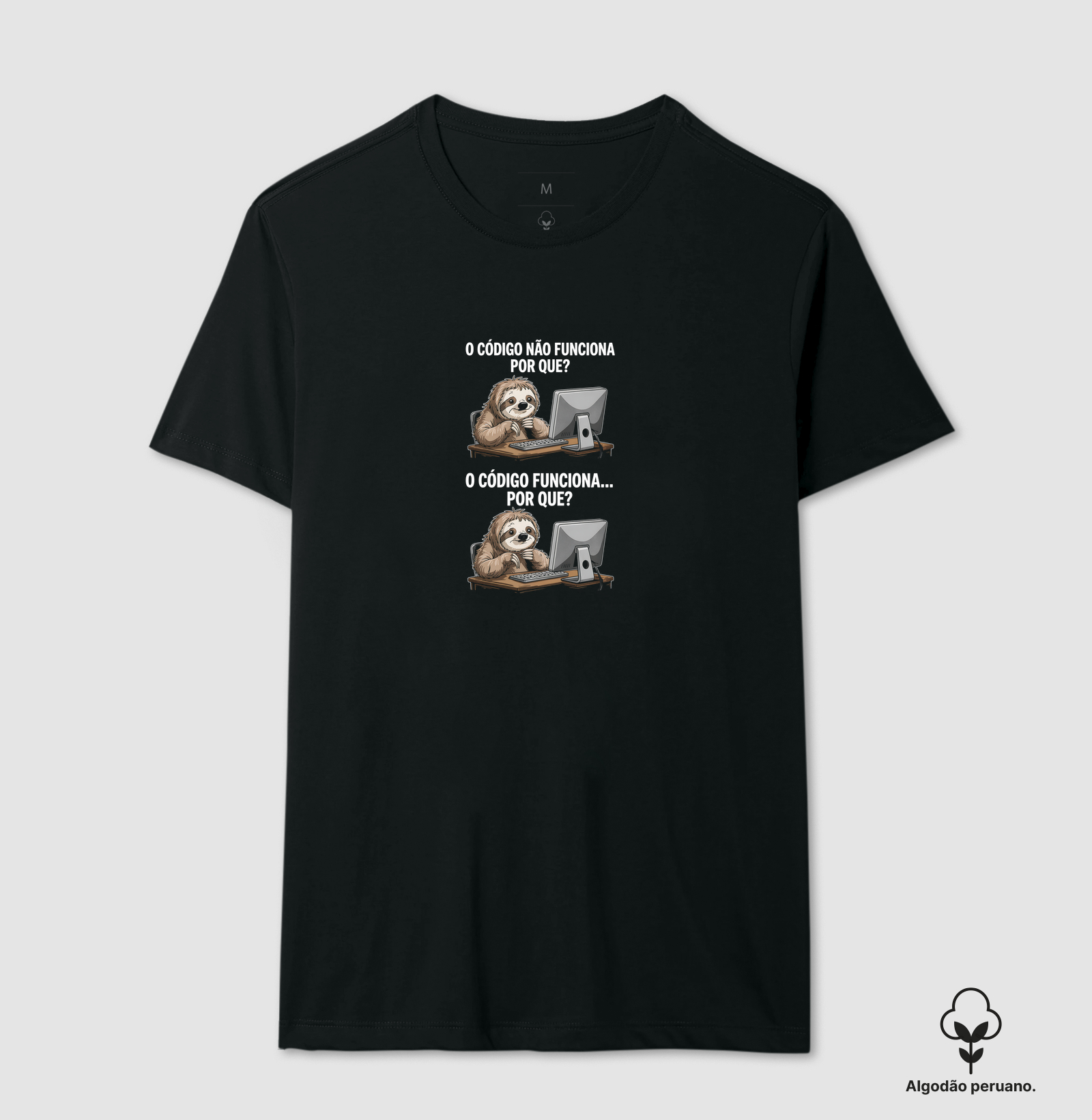 Camiseta Algodão Peruano O Código da Preguiça - Imagem 2