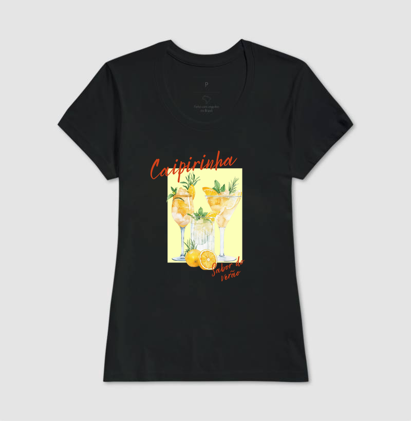Camiseta Algodão Premium Caipirinha – Sabor do Verão - Imagem 3