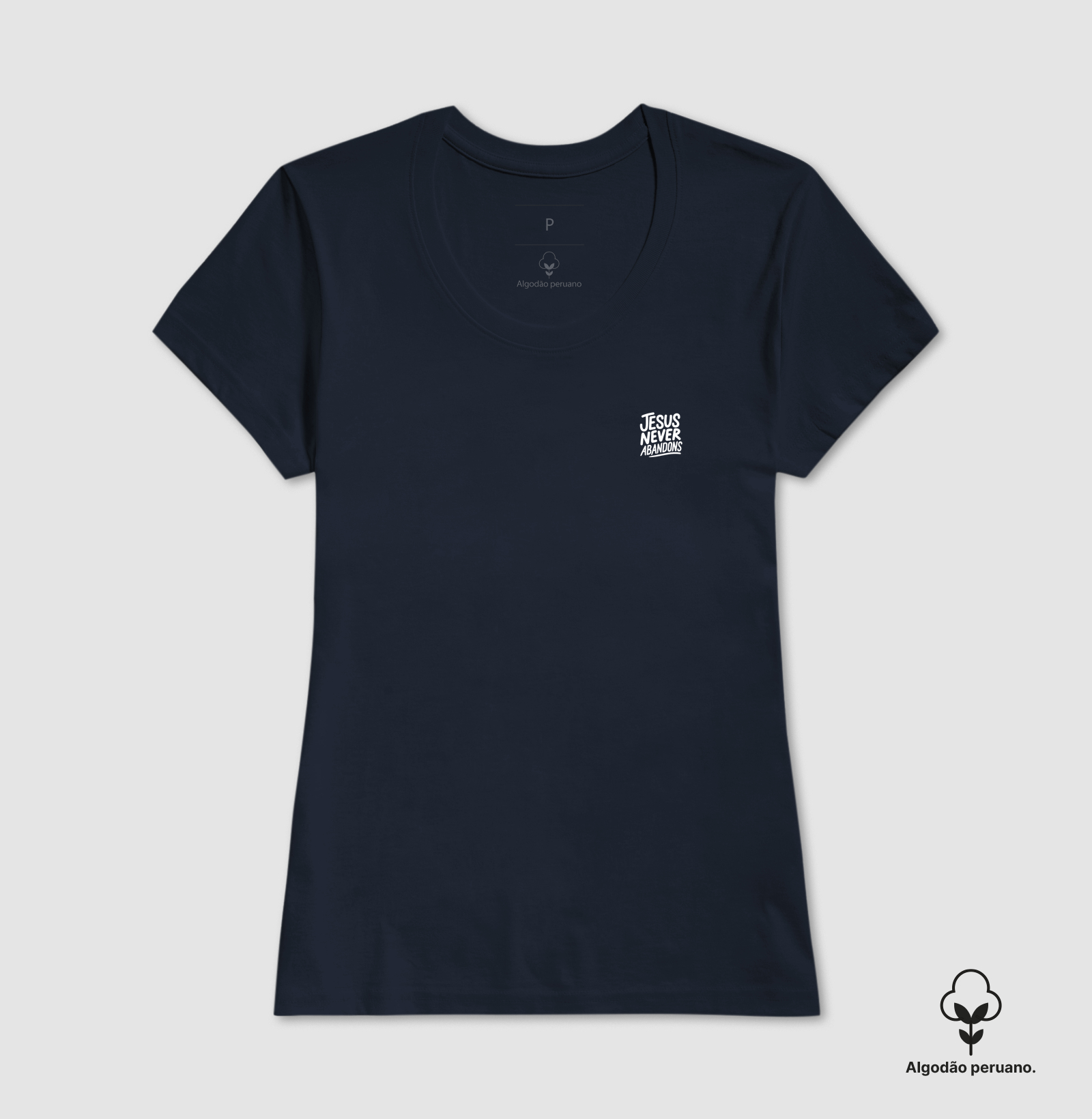 Camiseta Peruano Jesus Never Abandons - Imagem 8