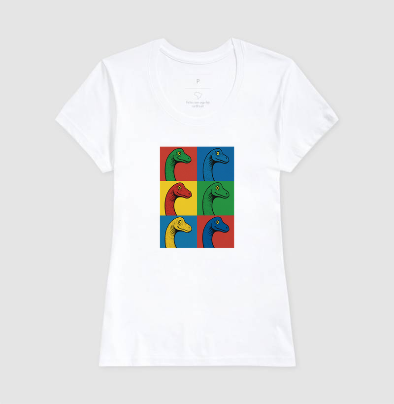 Camiseta Dino Pop Braquiossauro - Imagem 7