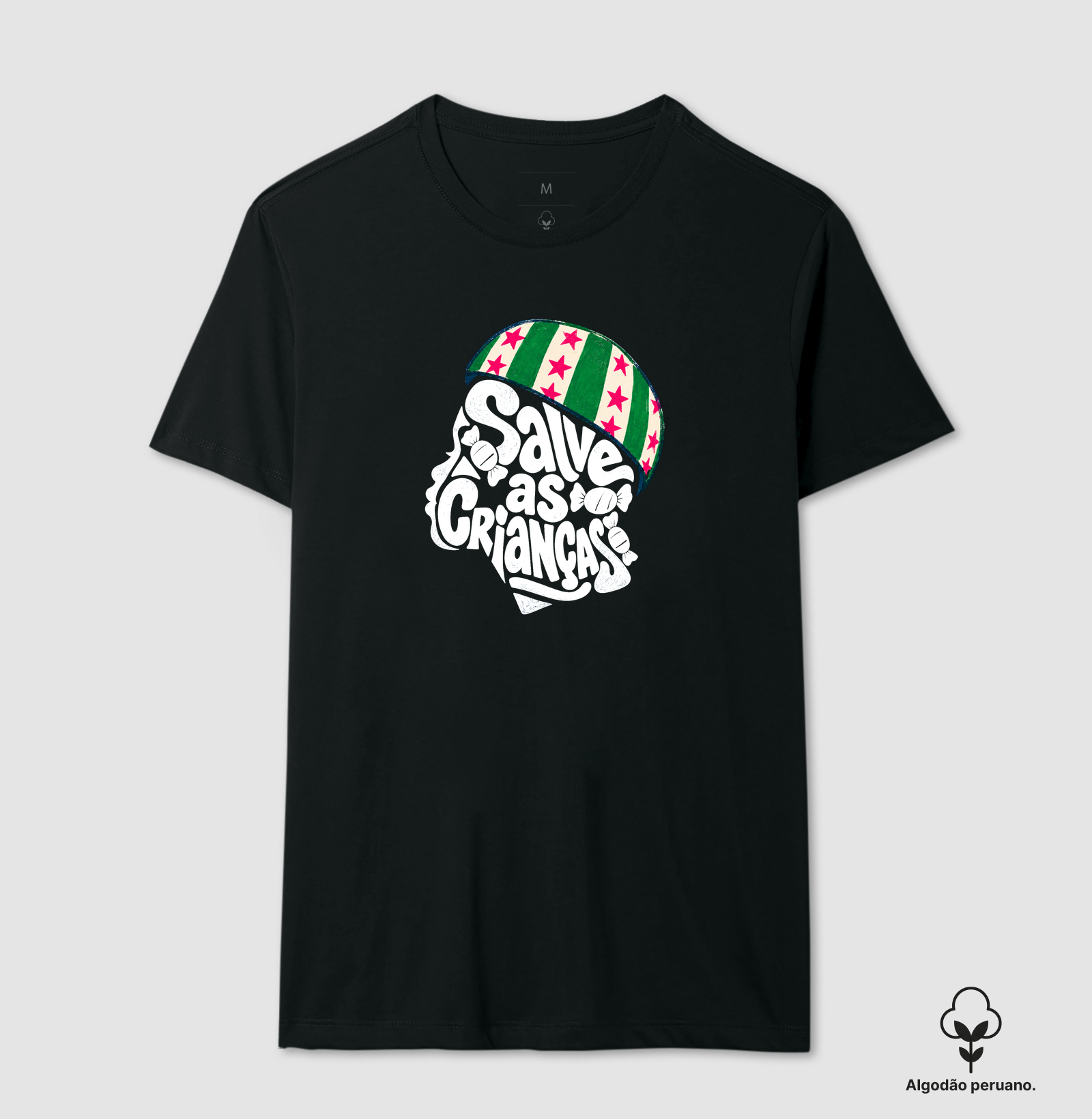 Camiseta Algodão Peruano Salve as crianças - Imagem 2