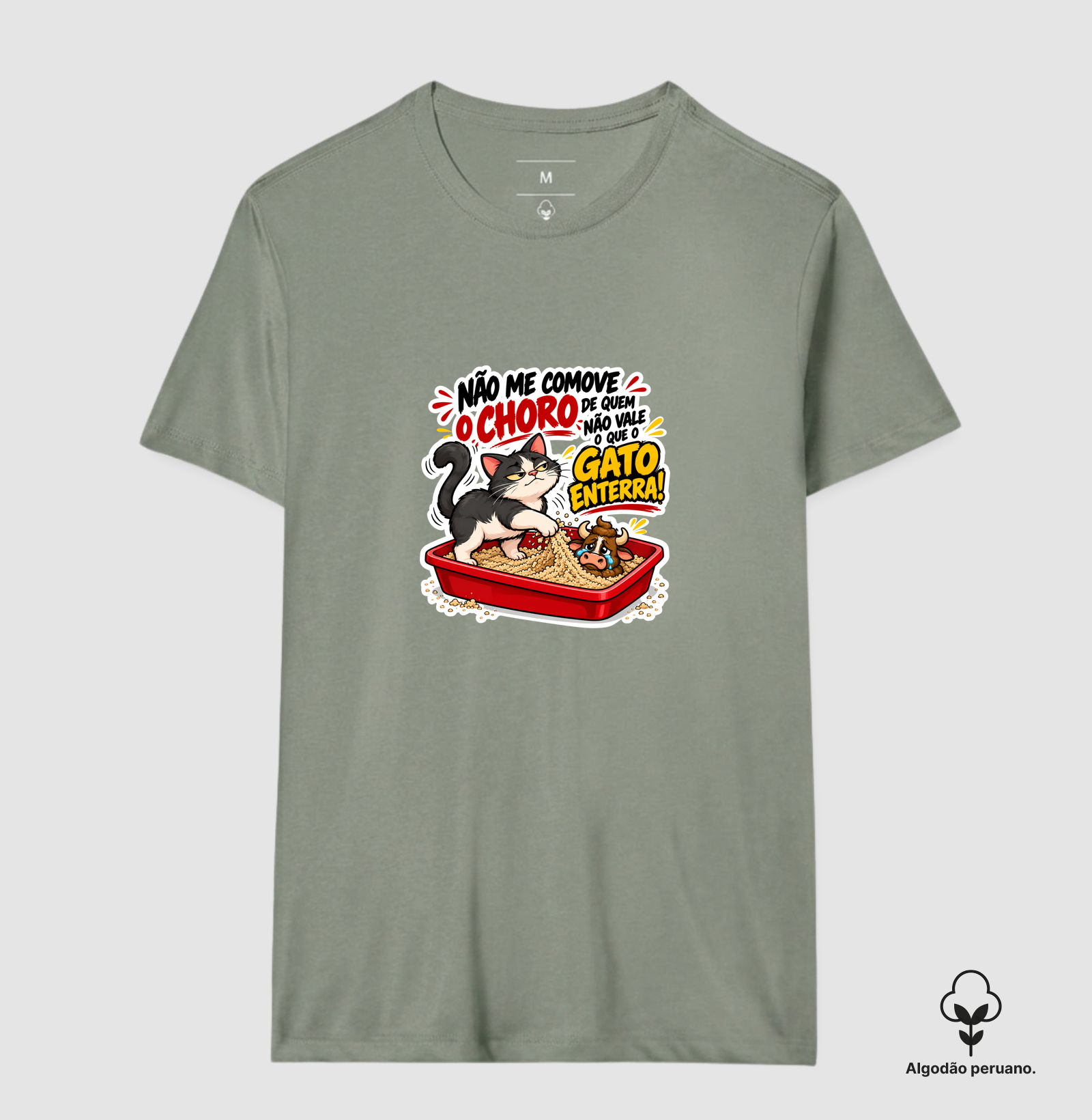 Camiseta Gato Poop em Algodão - Imagem 9