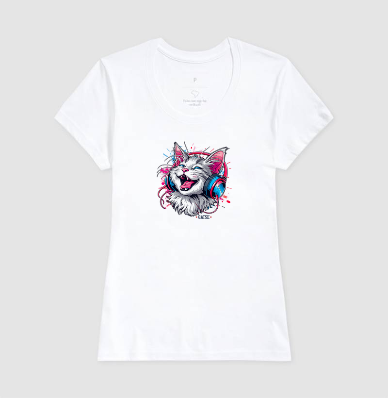 Camiseta Gato Musical - Imagem 8