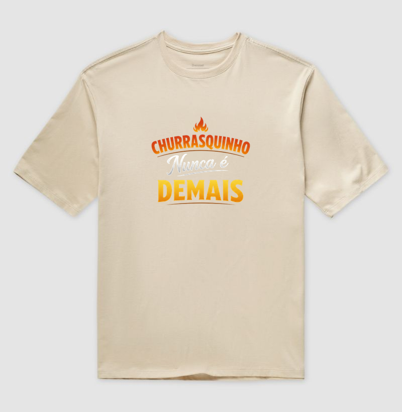camiseta churrasquinho nunca é demais - Imagem 3