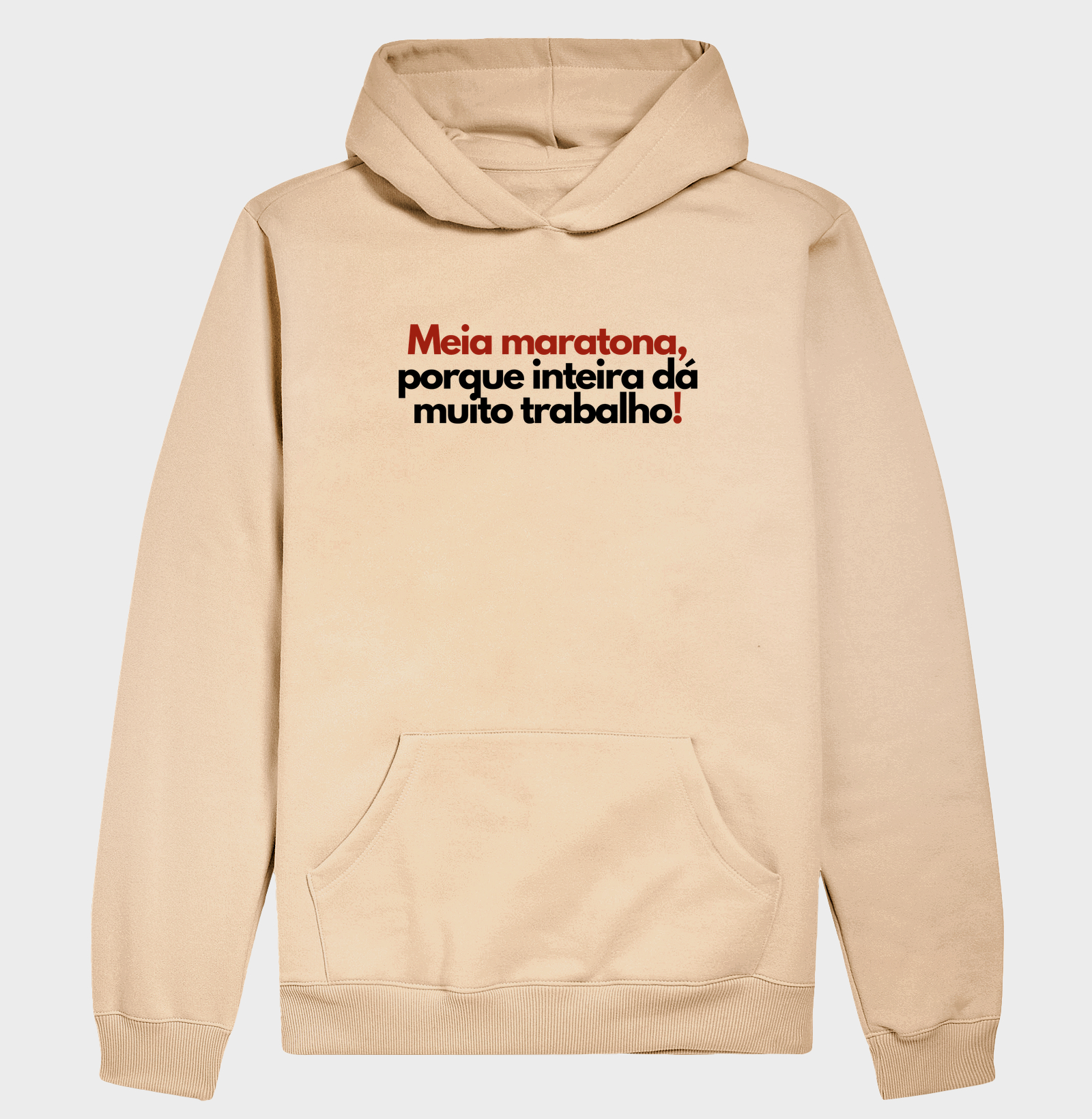 Hoodie Moletom Corrida - Meia Maratona, Porque Inteira Dá Muito Trabalho - Imagem 5