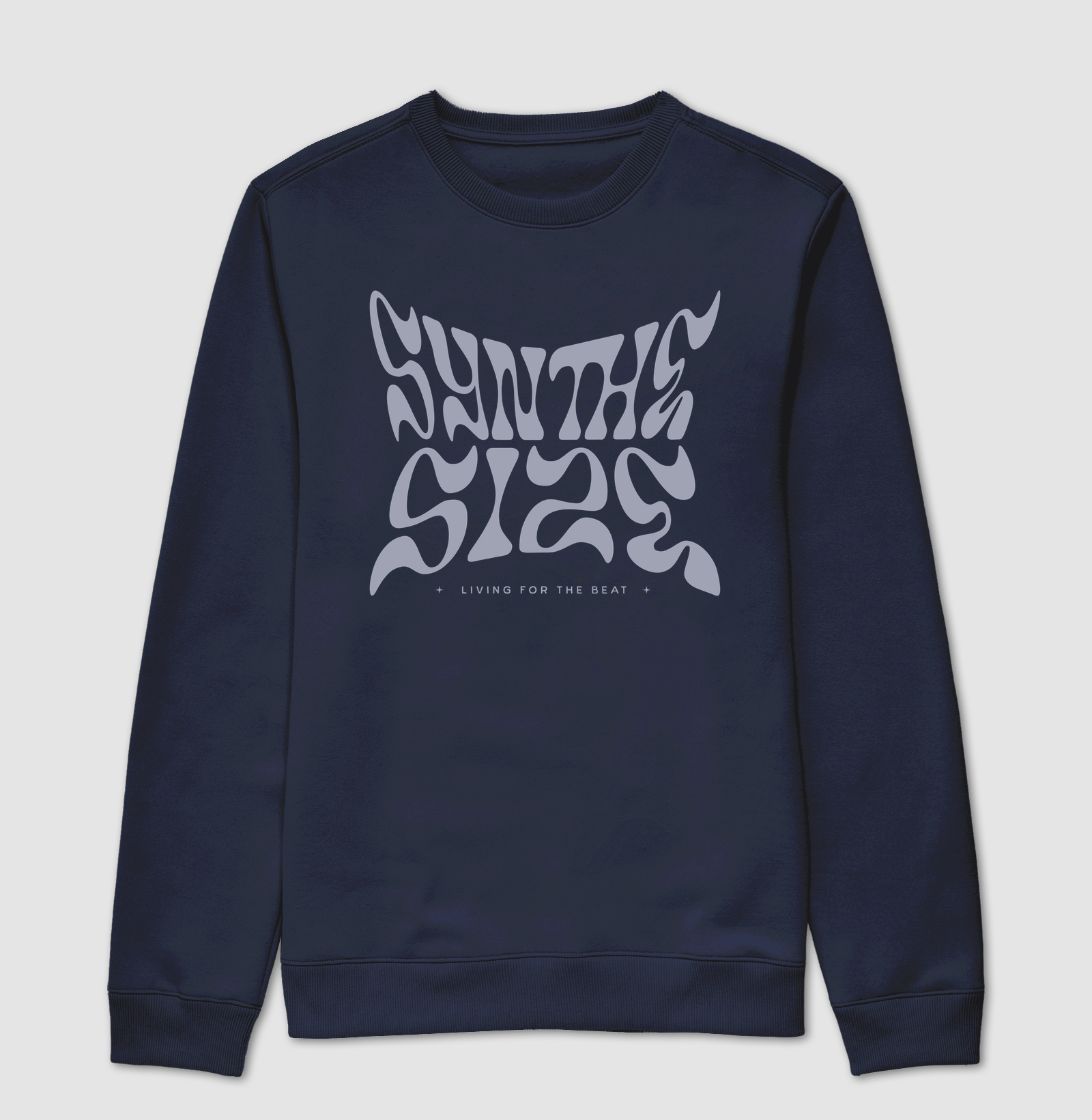 SYNTHESIZE, LIVING FOR THE BEAT. — Suéter Moletom - Imagem 5