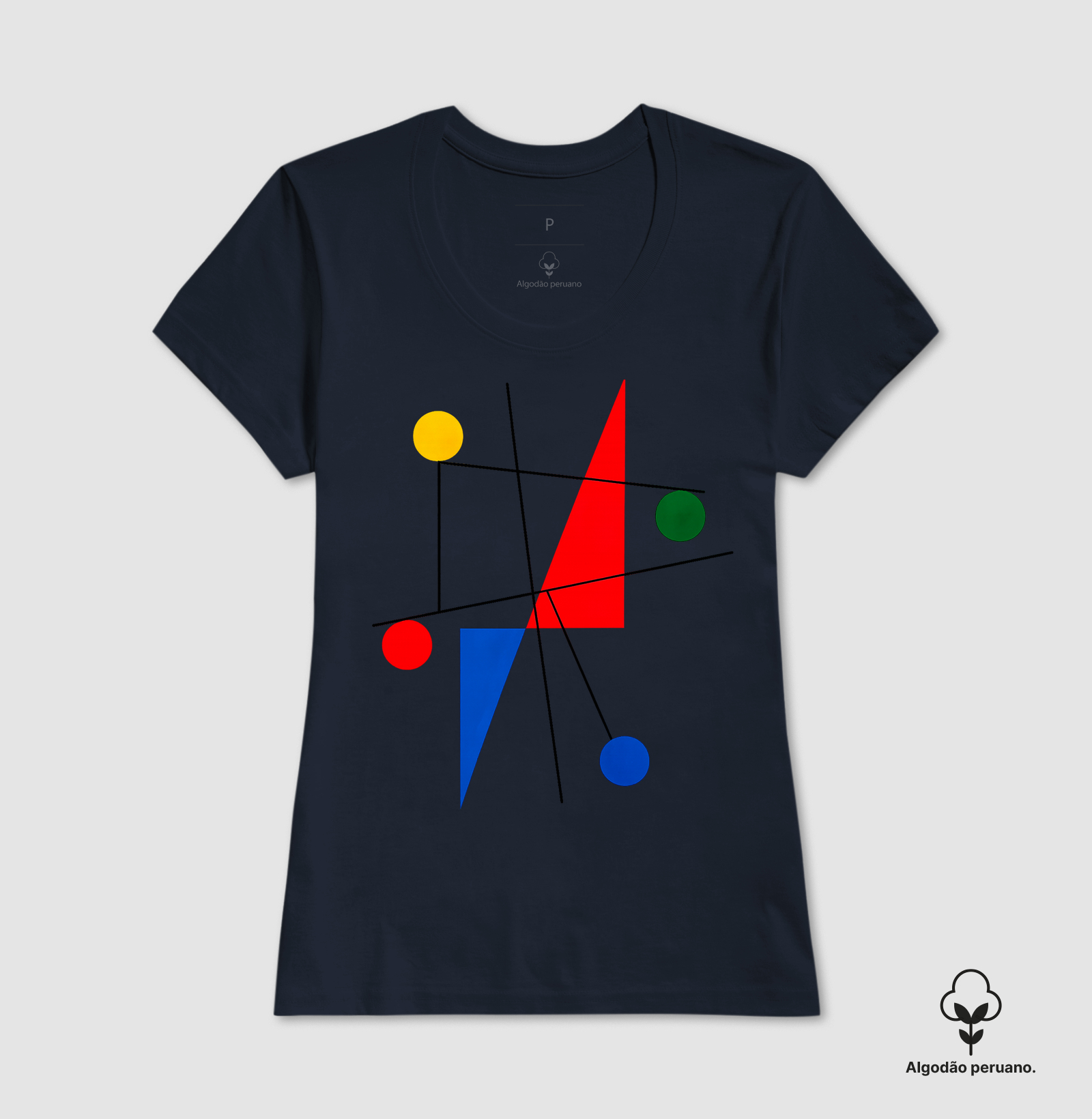 Camiseta Sophie Taeuber-Arp Untitled 1932 Algodão Peruano Tanguis - Imagem 7