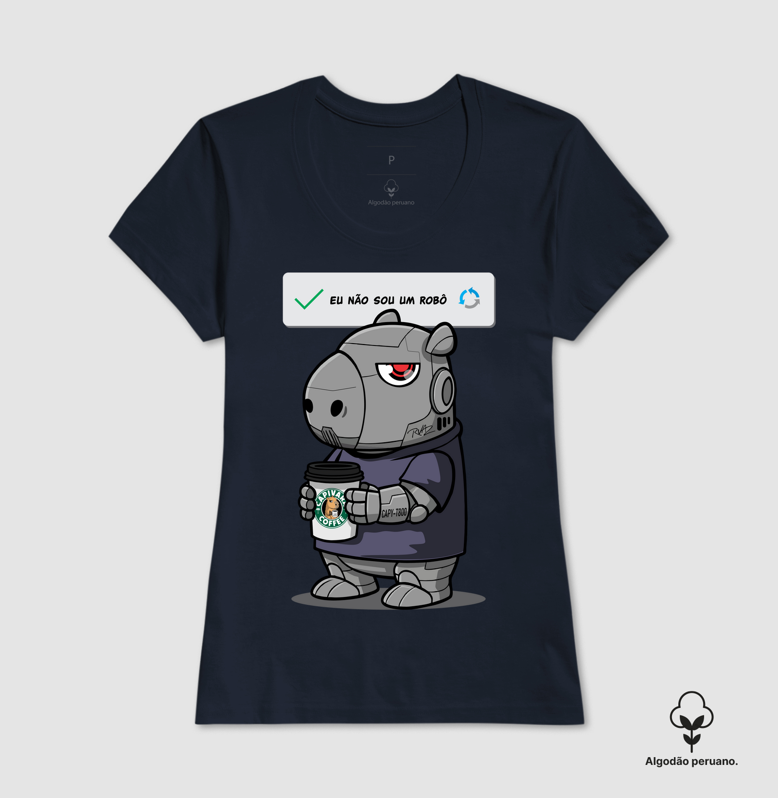 Camiseta Capivara Robô - Imagem 7