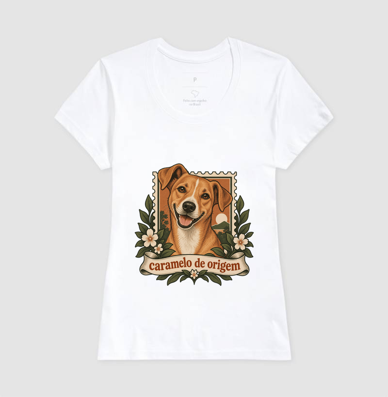 Camiseta Vira-Lata Caramelo "caramelo de origem" | Pelo & Pano - Imagem 5