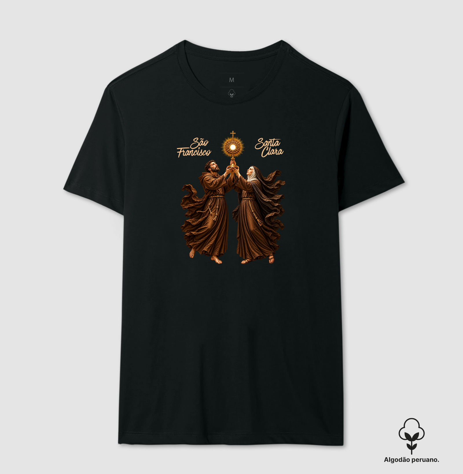 Camisa São Francisco e Santa Clara de Assis - Adoradores do Santíssimo - Imagem 2