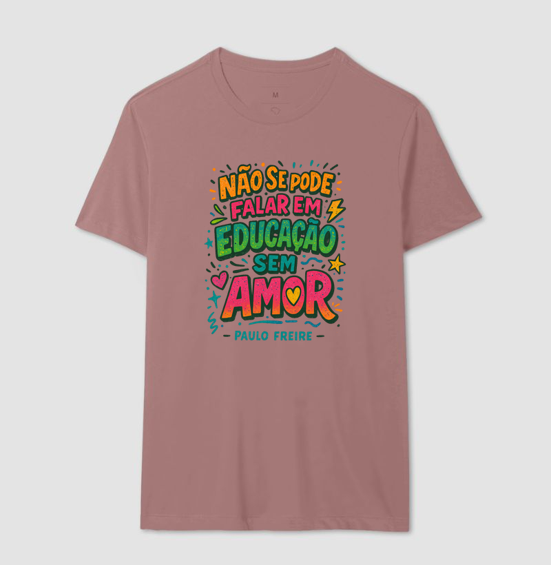 Camiseta | Educação é Amor - Paulo Freire  - Imagem 16