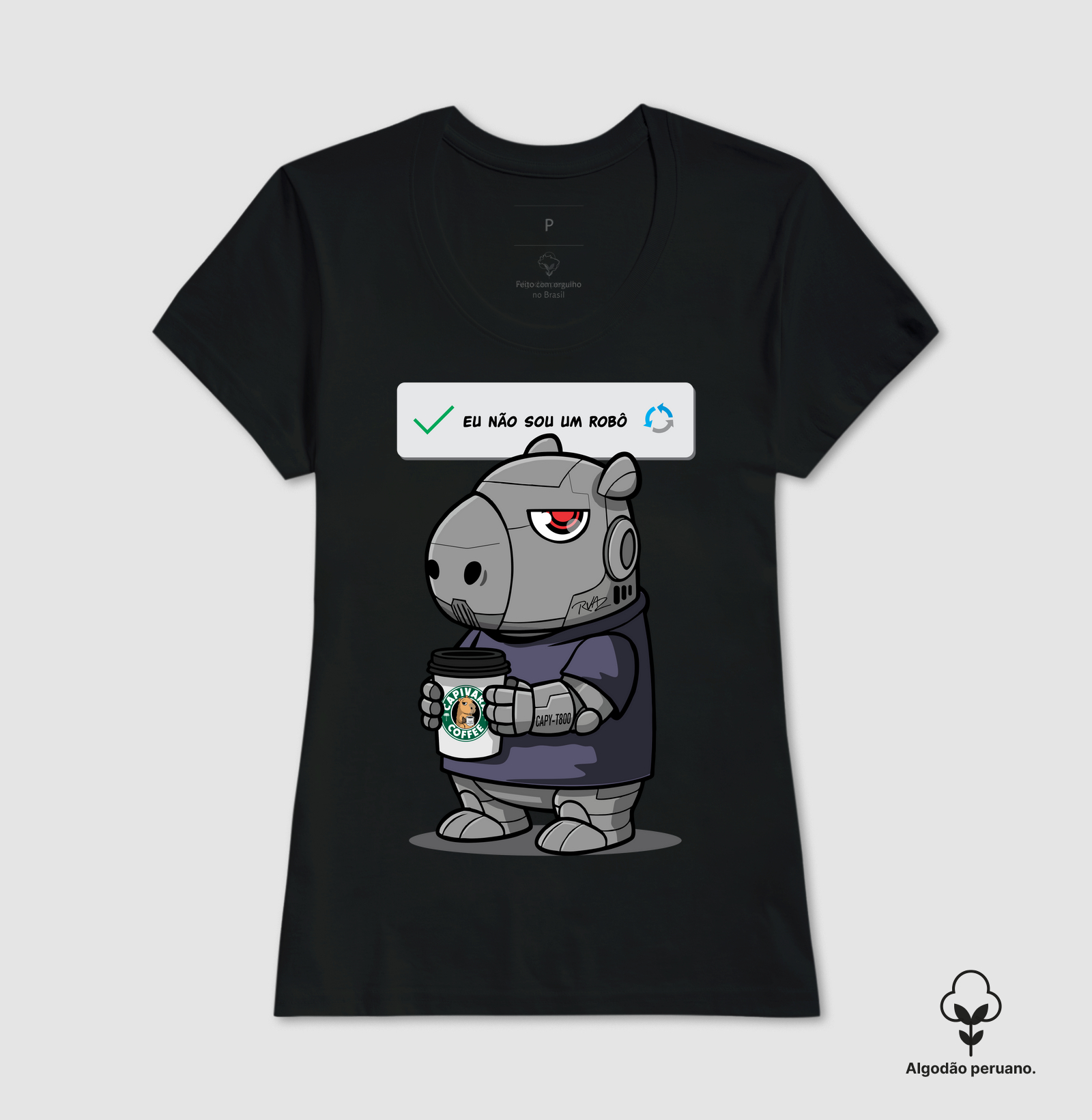 Camiseta Capivara Robô - Imagem 4