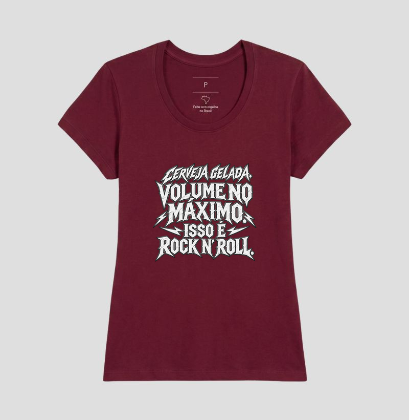 Camiseta Cerveja gelada. Volume no máximo. Isso é rock n' roll - Imagem 19