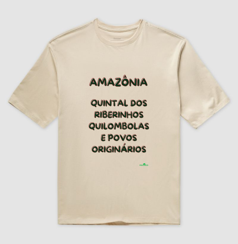 Camiseta Amazônia quintal  dos Ribeirinhos, quilombolas e povos originários - Imagem 6
