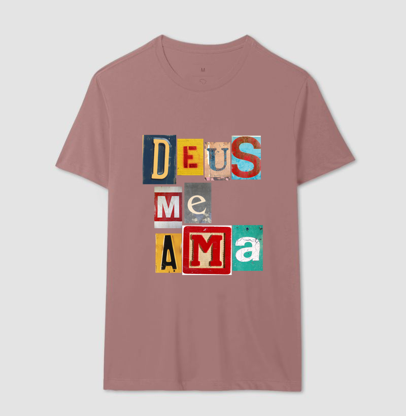 Camiseta Cristã Deus Me Ama - Imagem 16