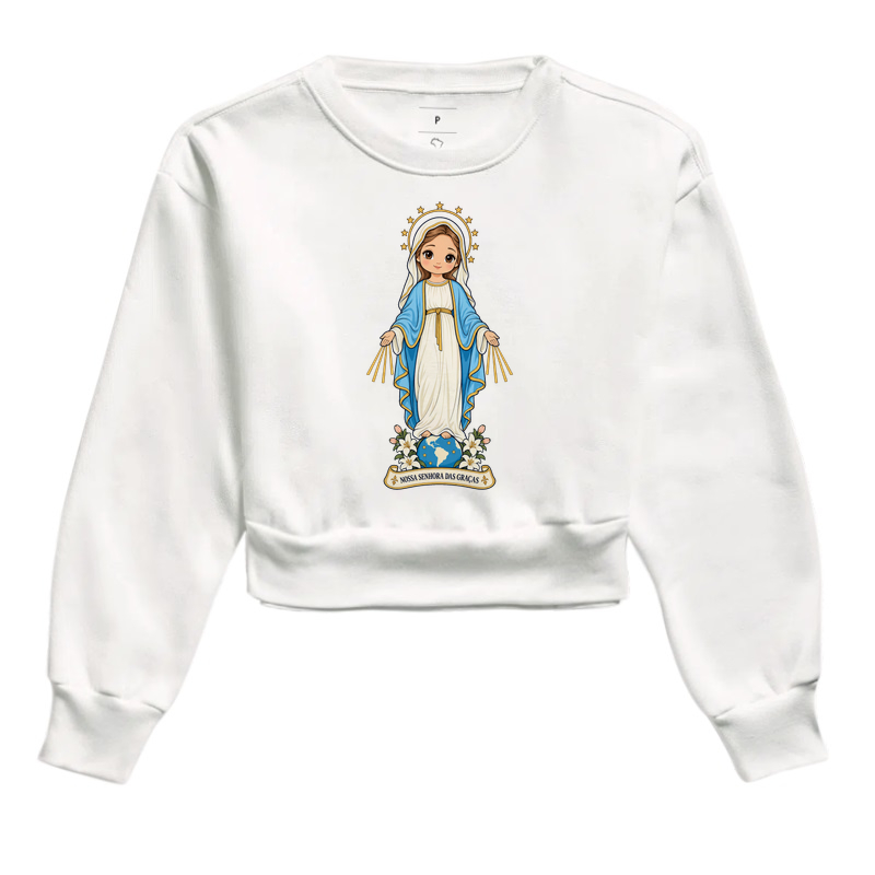 Nossa Senhora das Graças estilo chibi - Imagem 3