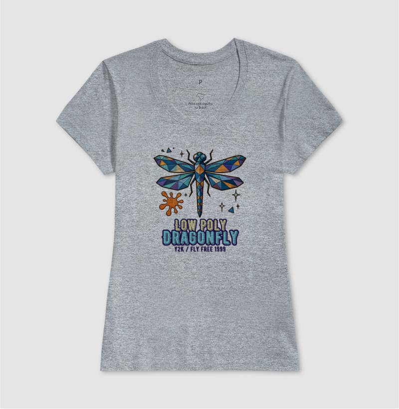Camiseta Y2K Low Poly Dragonfly - Imagem 9