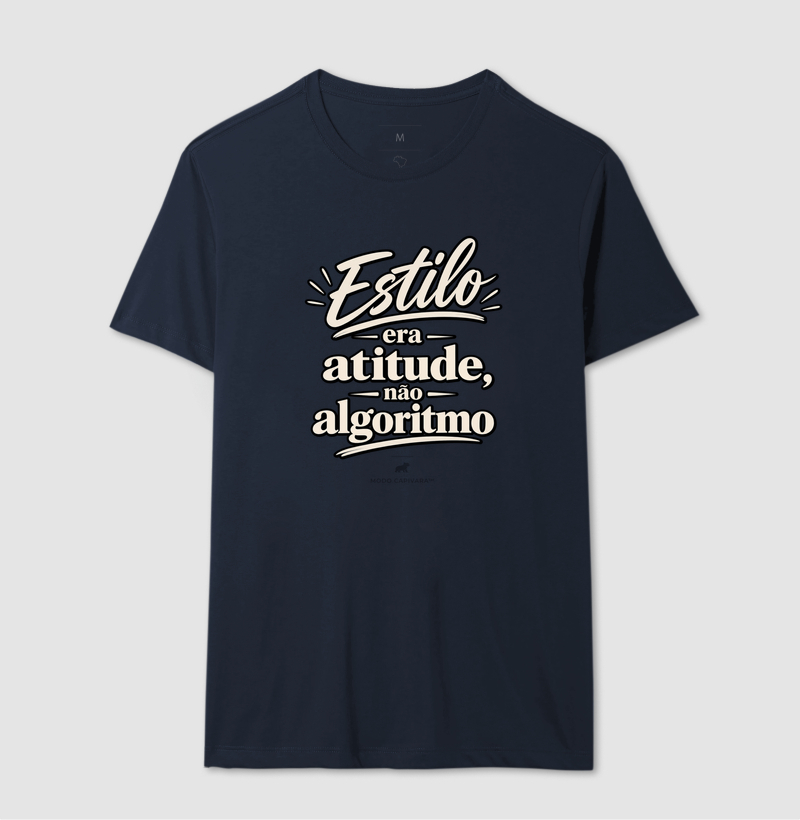 ESTILO ERA ATITUDE E NÃO ALGORITMO - Modo Capivara - Camiseta - Imagem 8