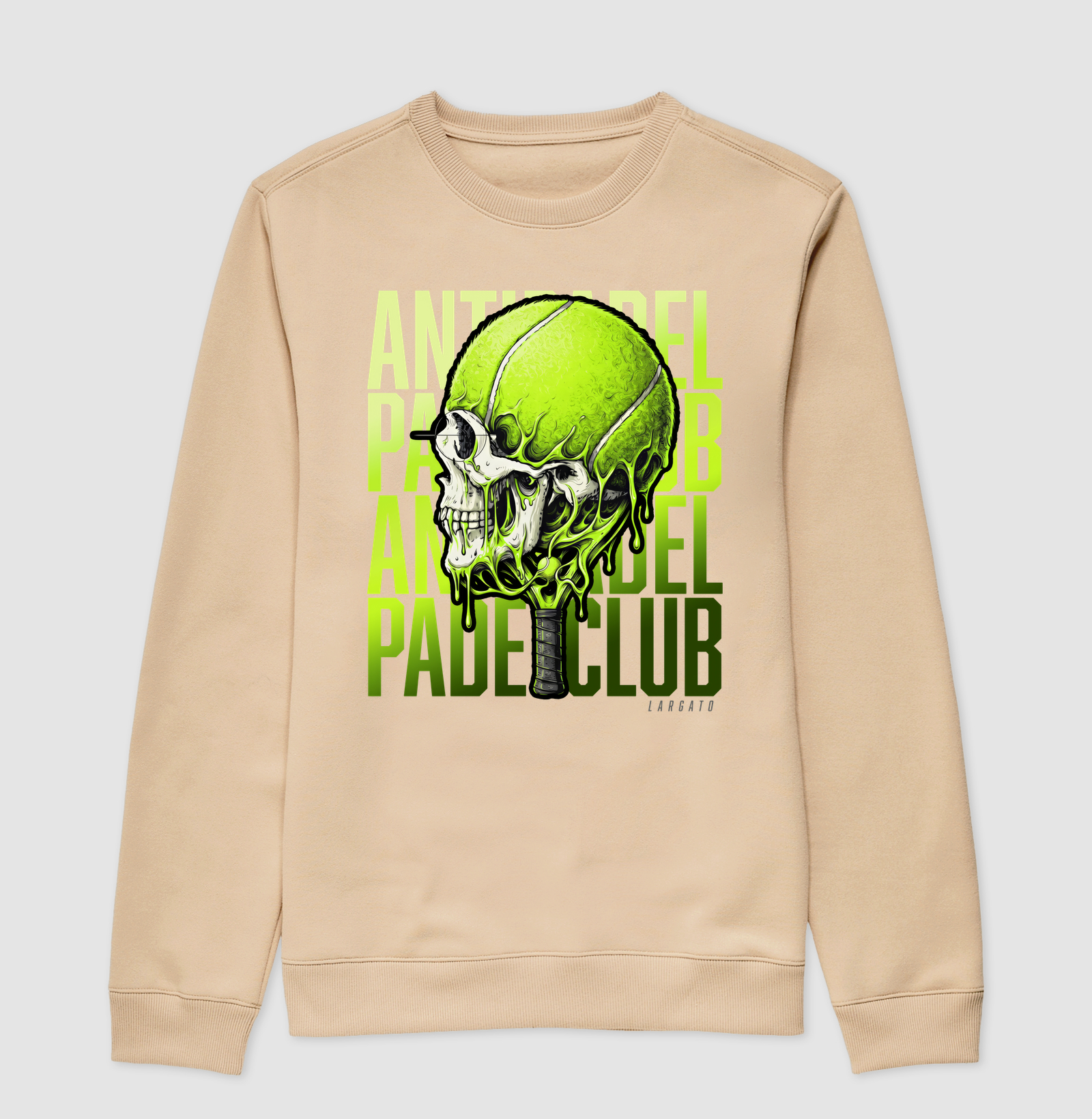 Camiseta Anti-Padel Caveira Verde - Imagem 3