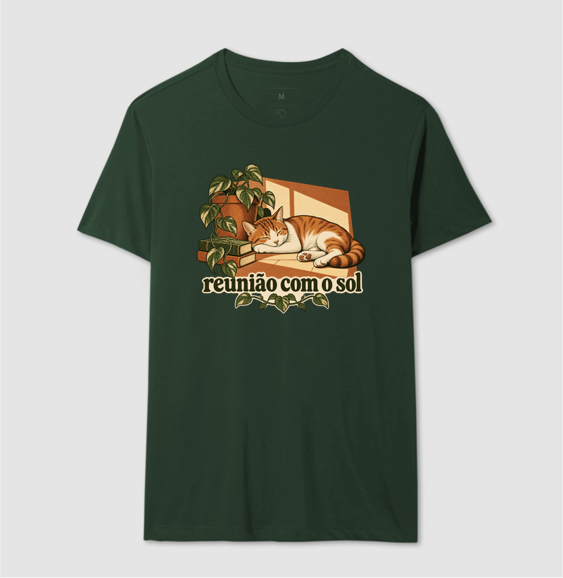 Camiseta Gato Sol "reunião com o sol" | Pelo & Pano - Imagem 12