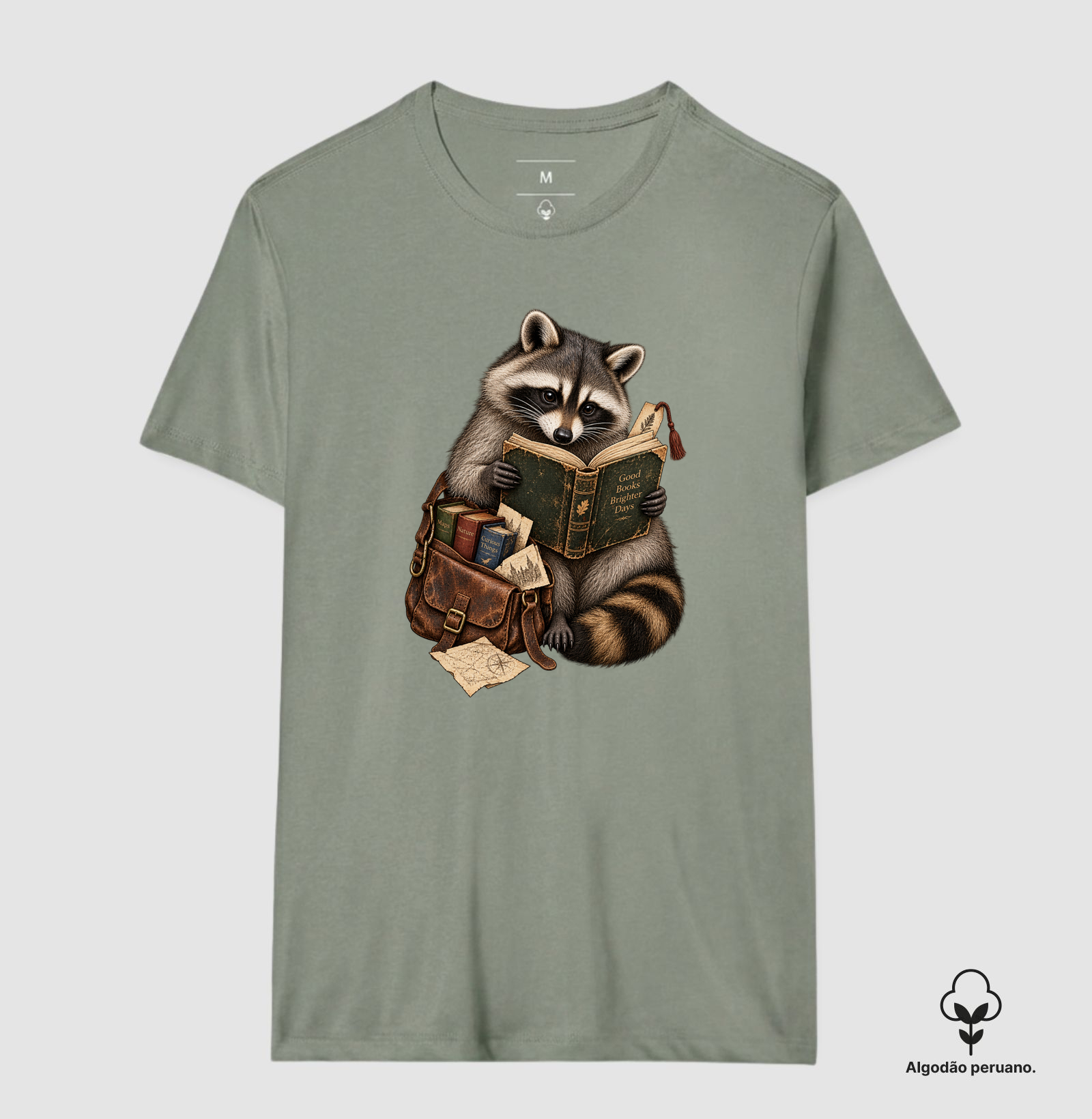 Camiseta Guaxinim Leitor - Imagem 8