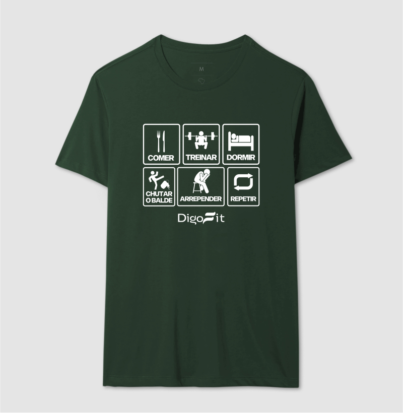 CAMISETA ACADEMIA CHUTANDO O BALDE - Imagem 12