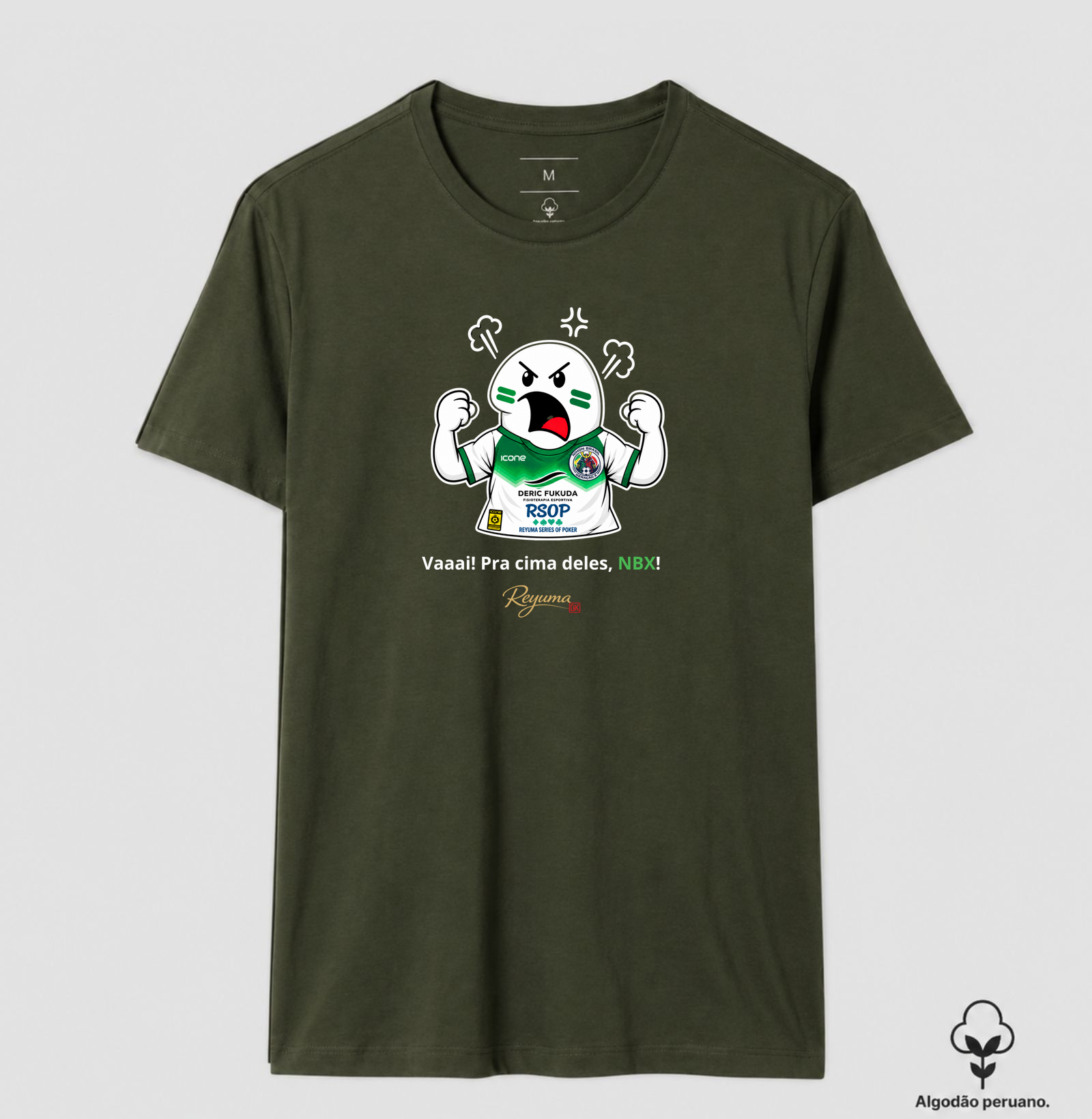 Camiseta Masculina, Feminina, Babylook e Unissex de Algodão Peruano Futebol "Vai! Corre! Pra cima, NBX!"  - Imagem 4