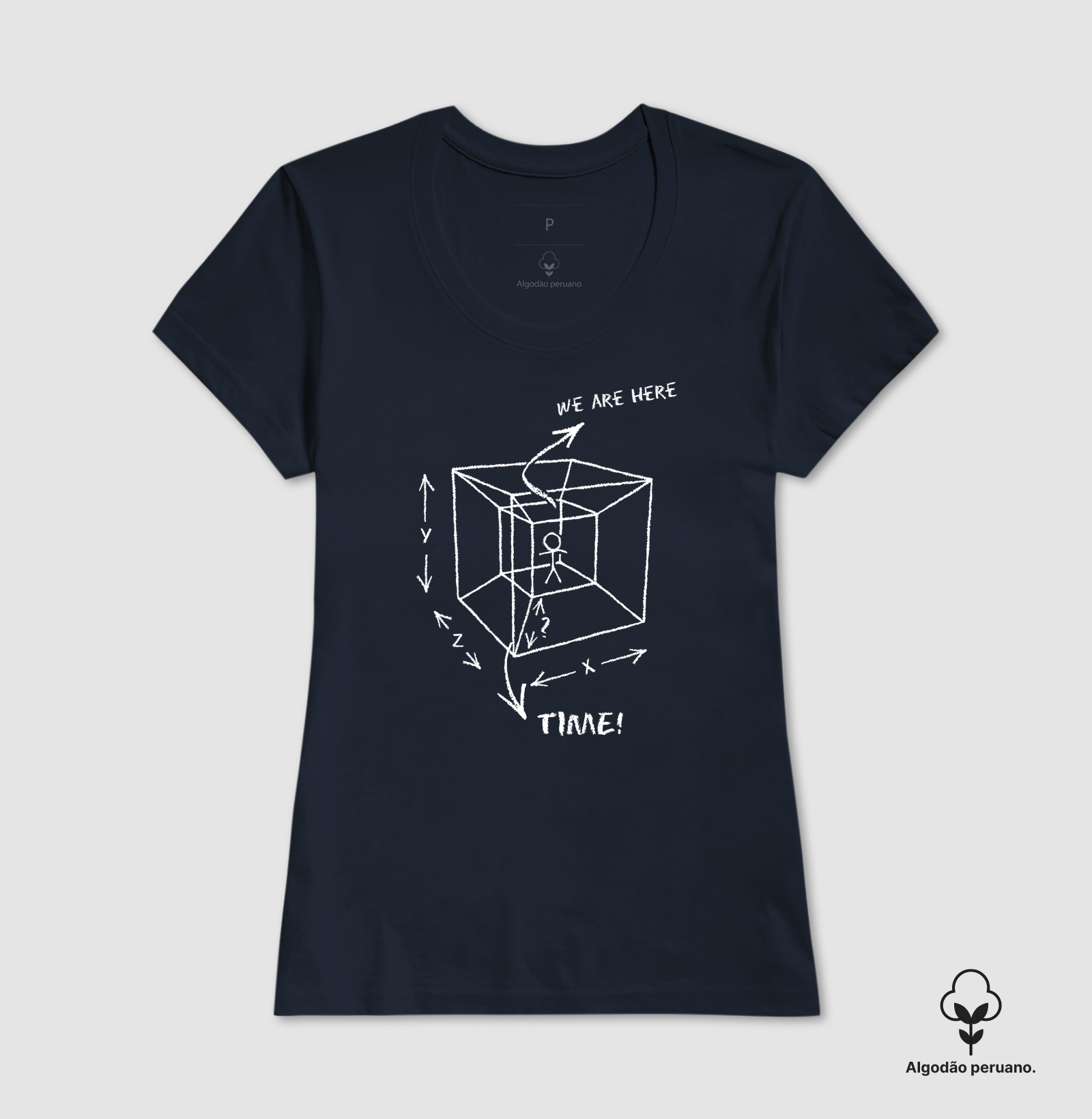 Camiseta - "Hipercubo" - Imagem 5