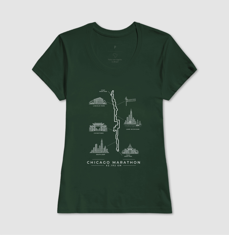 Camiseta Maratona - Percurso Maratona de Chicago - Imagem 13