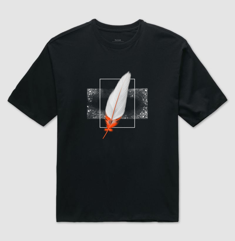 Camiseta Oversized Cristã Feather — Premium - Imagem 2