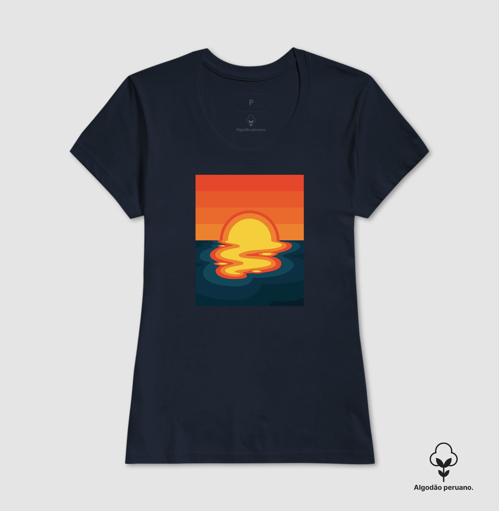 Camiseta Algodão Peruano Por do Sol - Imagem 5