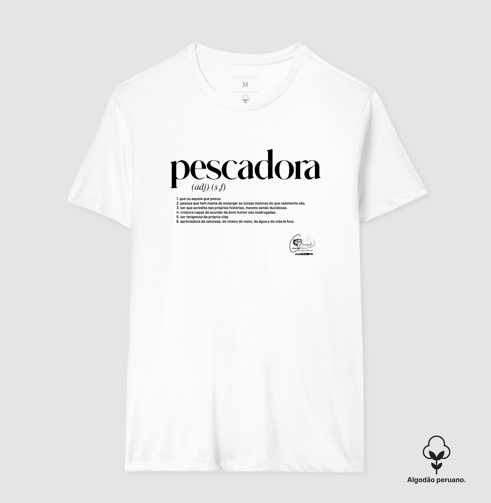 CAMISETA FEM. PESCADORA BY GABI BRASIL PREMIUM