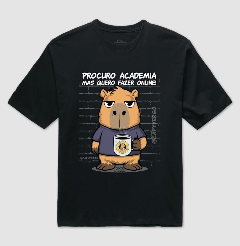 Camiseta Capivara Academia Online - Imagem 2