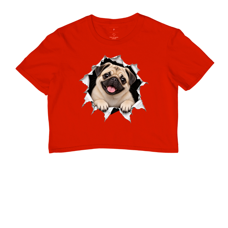 Pug Saindo da Camiseta - Imagem 7