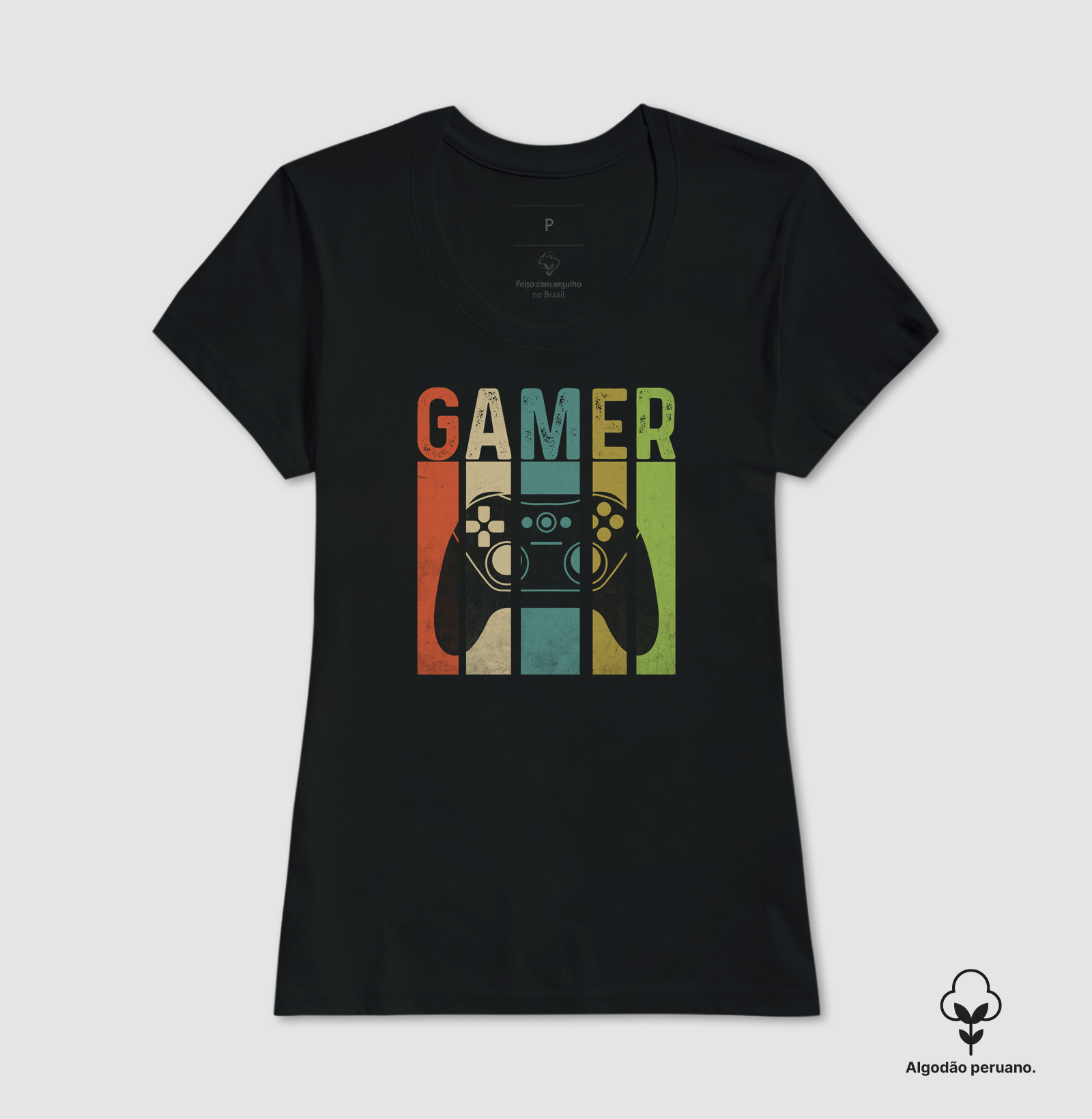Camiseta Algodão Peruano Gamer - Imagem 3