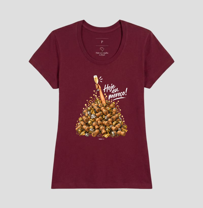 Camiseta “Hoje Eu Mereço” – Champagne Lifestyle - Imagem 17