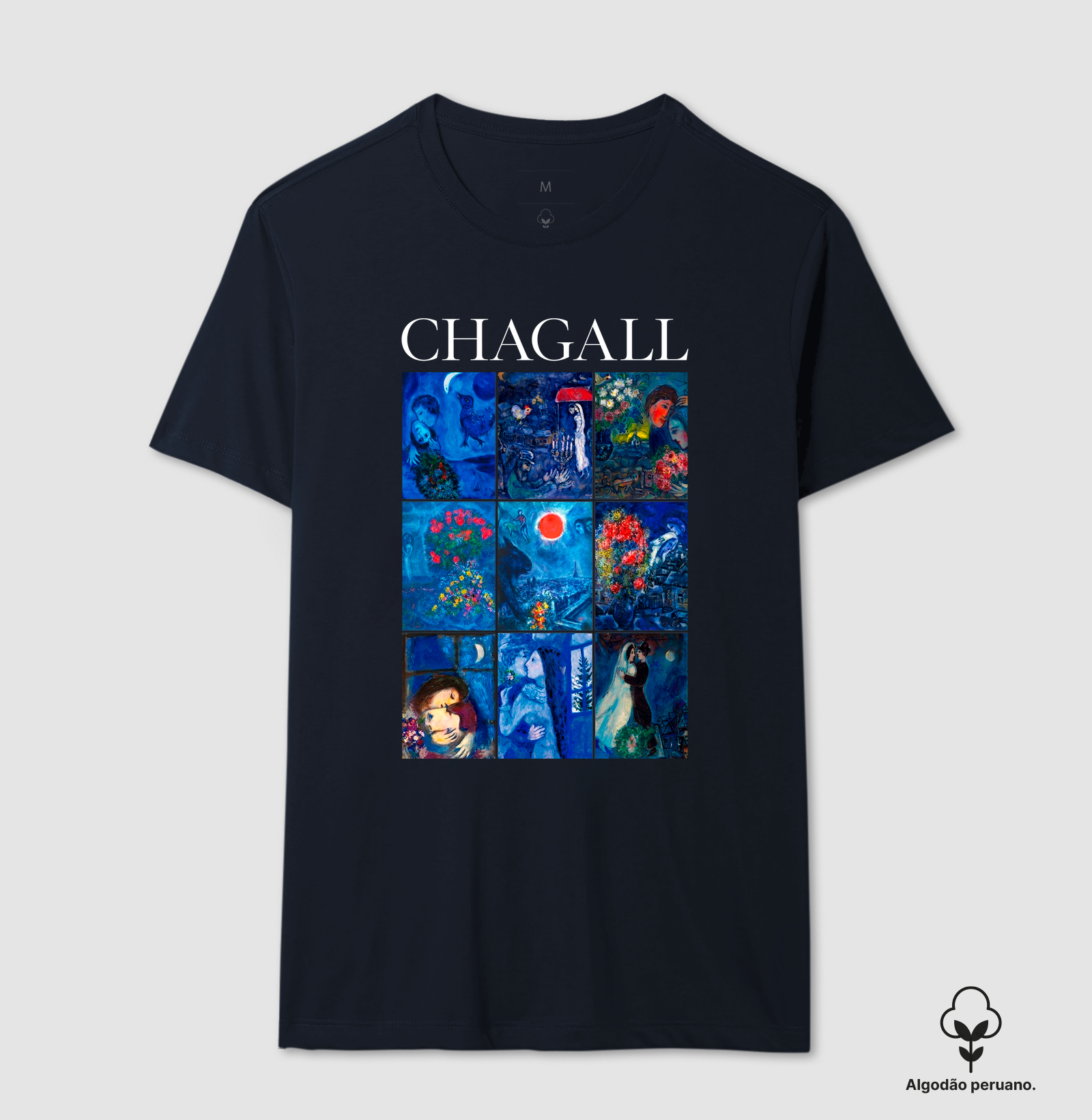 Camiseta Marc Chagall Blue Collection Algodão Peruano  - Imagem 2