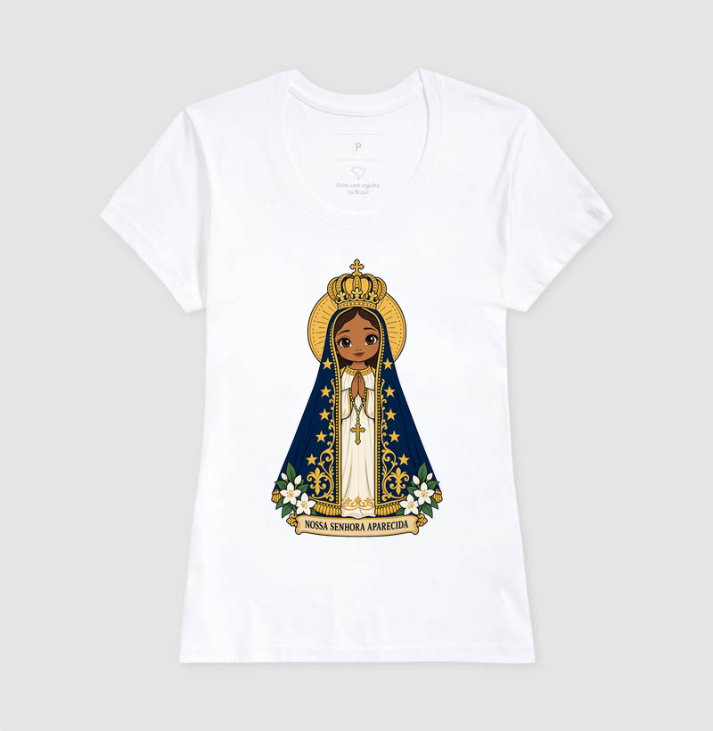 Nossa Senhora Aparecida estilo chibi - Imagem 5